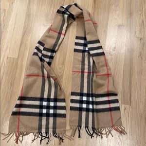 Burberry Cashmere Scarf Plaid